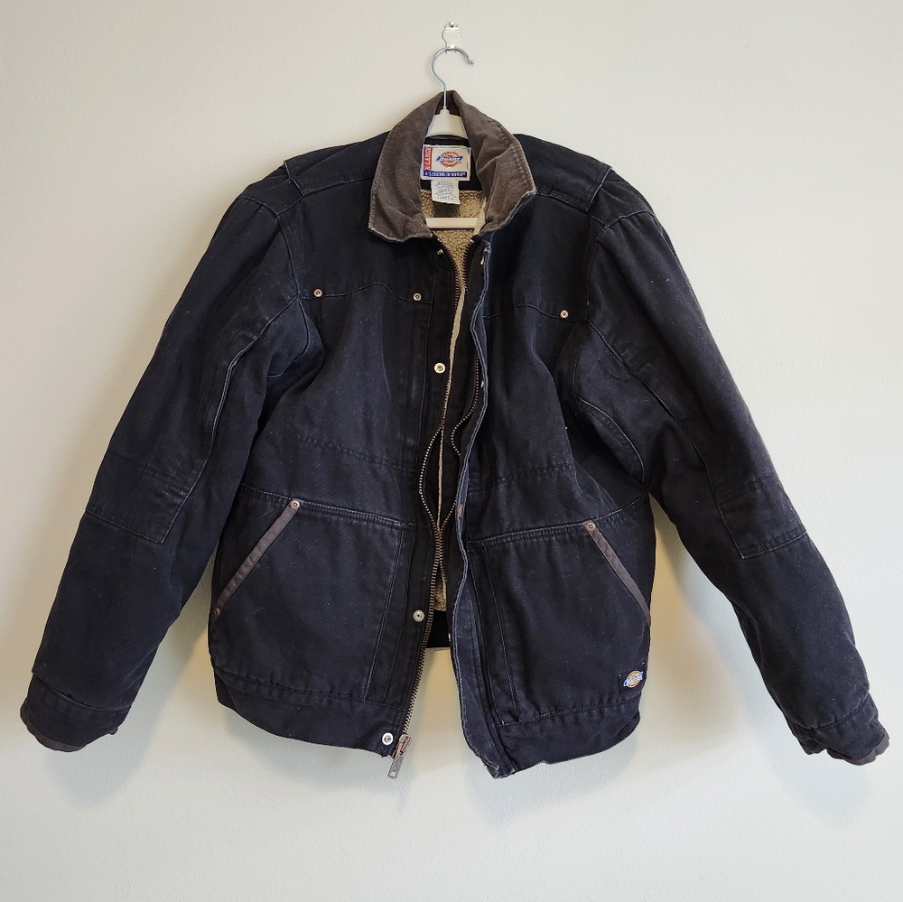 Work Canvas Fleece Lined Jacket by Dickies Workwear